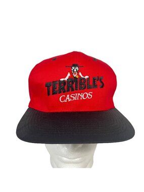 Terribles Casinos Nevada Vtg Snapback Baseball Cap Herbst Sheriff Gold Strike